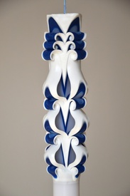 Lumanare de botez LB 709 D3,6 x 60cm Bleumarin