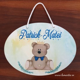 Plăcuță decor- nume copii - 008