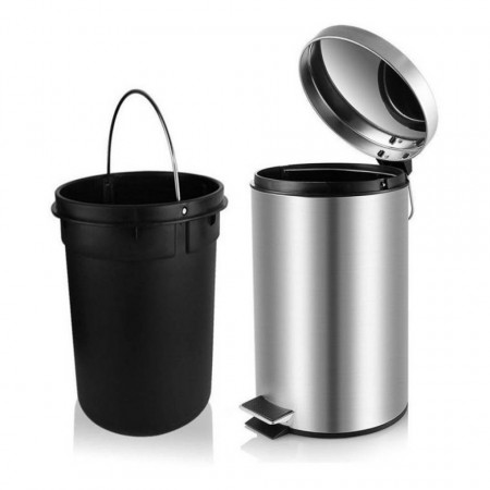 Cos de gunoi inox cu capac si pedala