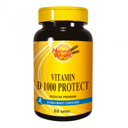 NATURAL WEALTH VITAMIN D-1000 IU 50 tableta