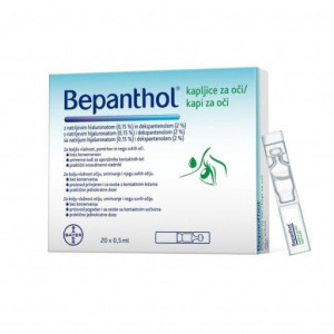 BEPANTHOL kapi za oči 0,5ml 20 ampula