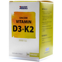 DACOM VITAMIN D3+K2 30 kapsula