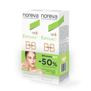 NOREVA Exfoliac Umirujuća hidrantna tonirana krema BEŽ 30ml DUOPAK