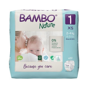 BAMBO Nature 1 New born 2-4kg - 22 pelene