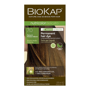 BIOKAP Delicato Rapid farba za kosu 7.0 srednje plava 135ml