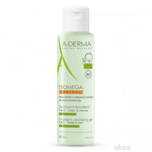 A-DERMA EXOMEGA CONTROL 2 u 1 emolijentni GEL za pranje 500ml