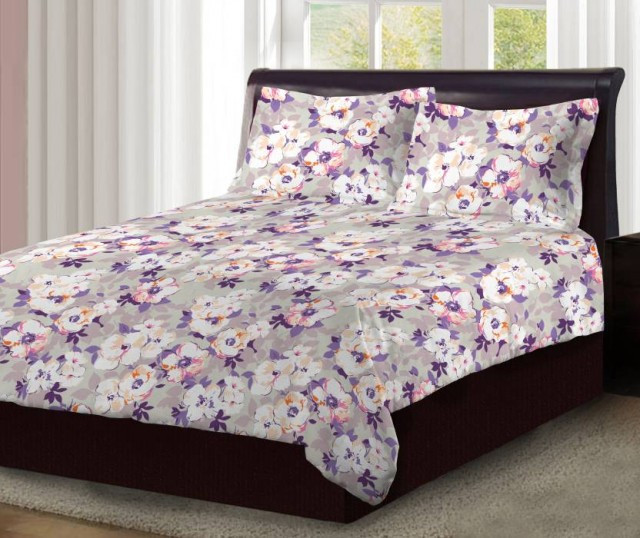 Bombay Dyeing Double Bed size 100 Cotton bedsheet King size