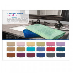 Bombay Dyeing Tulip Bath Towel Size 75 X 150 all colour available