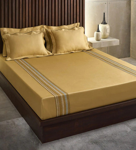 EXCELLENCE EMBRODIERY KING SIZE BEDSHEET BY D-DECOR MANY OTHER DESIGNS AVAILABLE AT OUR SHOWROOM