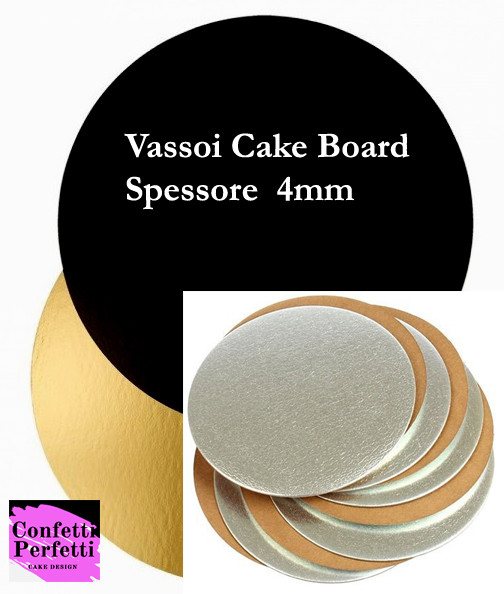 Cake Board Vassoi Sottotorta Tondi spessore 4 mm