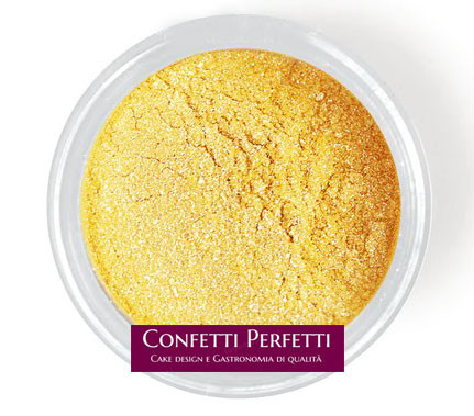 Finitura Oro 25 gr. Colorante in polvere. Glitter Gold Finishing Sparkle.  Sugarflair