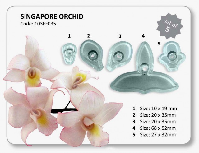 Set di stampi in silicone per orchidee per realizzare fiori