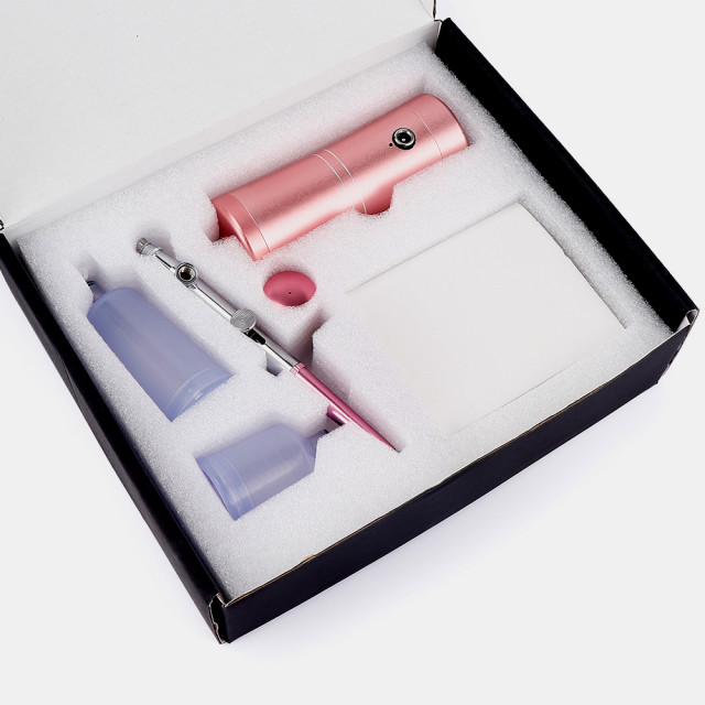 Aerografo Portatile Con Compressore – Ricaricabile A Batteria 950mAh, Per Nail Art, Torte, Modellismo
