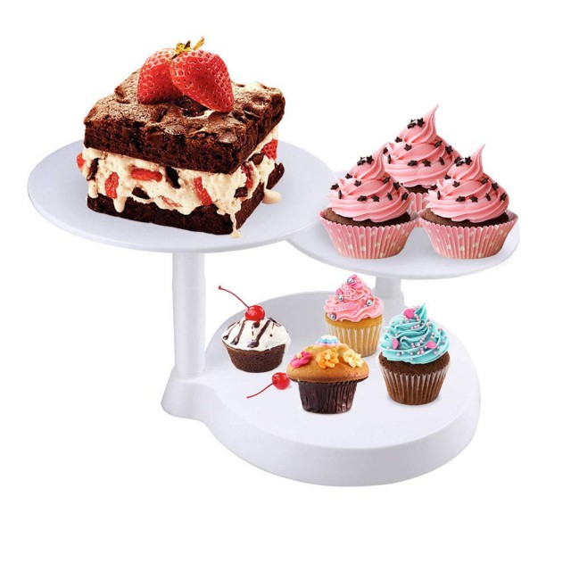 16 Supporti Per Torte In Plastica - 24 Cm - Riutilizzabili E Tagliabili - Ideali Per Torte A Piani E Torte Nuziali - 2