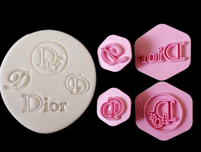 O'Creme Dior Symbol Gumpaste Cutters, Set of 4 Assorted Gumpaste