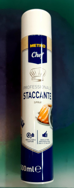 Spray Staccante. 500 ml. Non altera i sapori