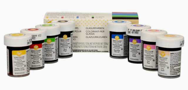 KIT 8 COLORANTI alimentari GEL WILTON 28gr