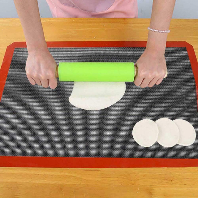 1 tappetino da forno in silicone perforato 30X40 cm, riutilizzabile