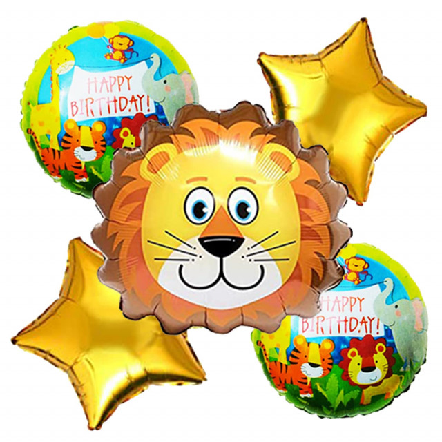 Allestimento special palloncini compleanno tema giungla