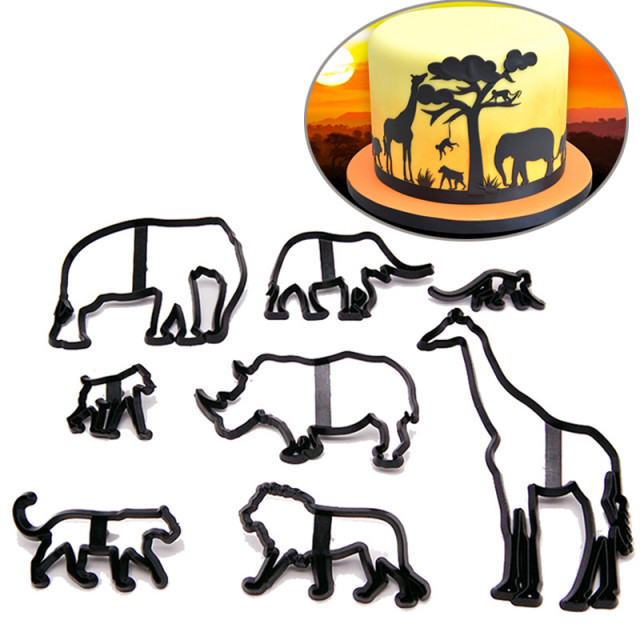 Animali della Savana. Stampo Safari Patchwork Cutter