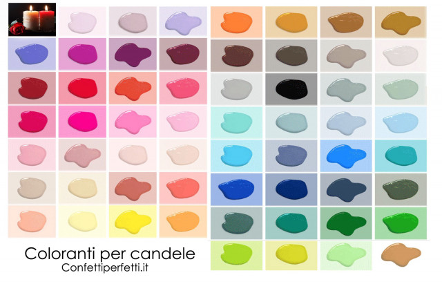 Set di 5 coloranti per candele 27ml con contagocce - Colori di