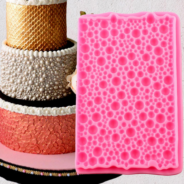 Stampo In Silicone Per Perline Di Fondente - 20x12.5cm - Per Torte, Cioccolato, Argilla - 3 Design: Treccia, Perla, Corda - Foto 4