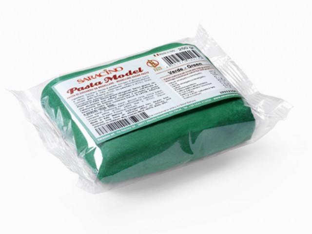 250 gr. Verde. Pasta di zucchero Model Saracino. Gluten Free