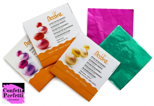 Decora Fogli Argento Per Cioccolatini - 150 Fogli 10x10 Cm - 50 G - Foto 5