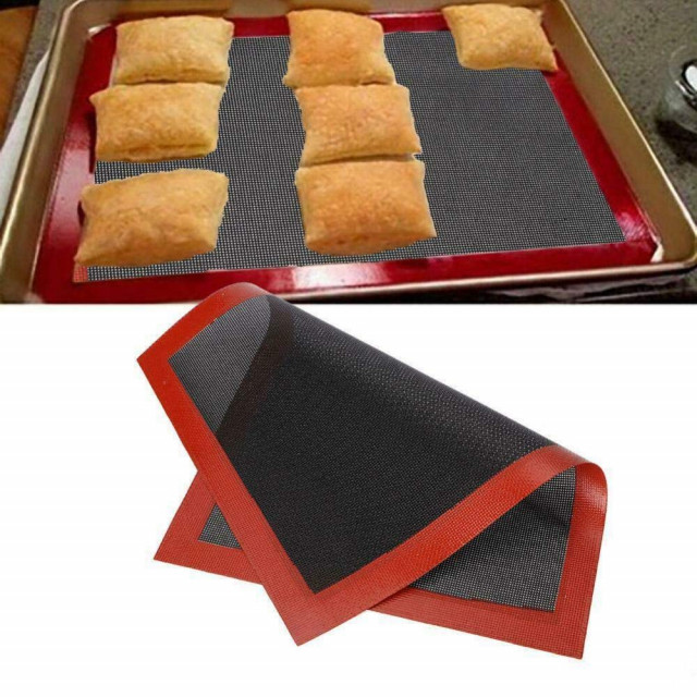 Tappetino Resistente Al Calore Per Biscotti Tappetino Da Forno In Silicone KEMUZ 40x30 Cm - Antiaderente, Microforato, Resistente Al Calore, Riutilizzabile Teglia Microforata