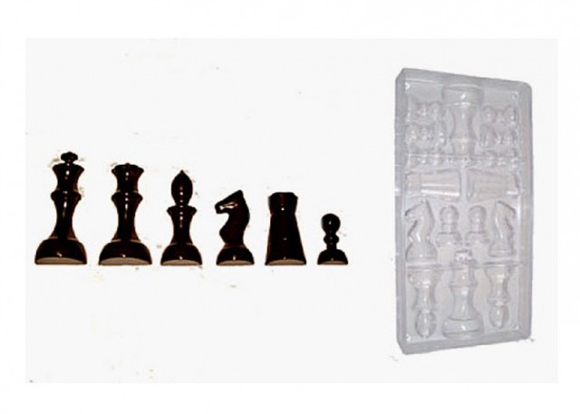 Stampo In Silicone A Forma Di Scacchi Per Cioccolato E Resina | Set 1 Pezzo | Resistente Al Calore E Al Freddo - 2