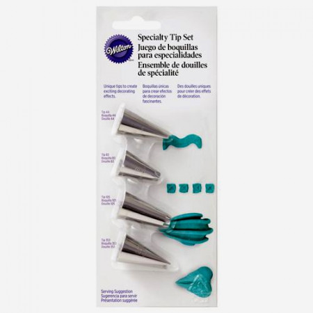 Set 4 Beccucci Extra Large Wilton Per Decorare Torte, Cupcake E Biscotti | #10, #12, #21, #32 In Acciaio Inox - Foto 3