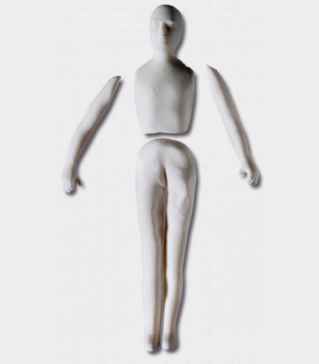 Figura di Uomo completa in 3/D. Set di 6 stampi in plastica