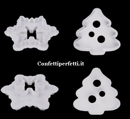 Fiocchi di neve e albero di Natale Stampo in plastica