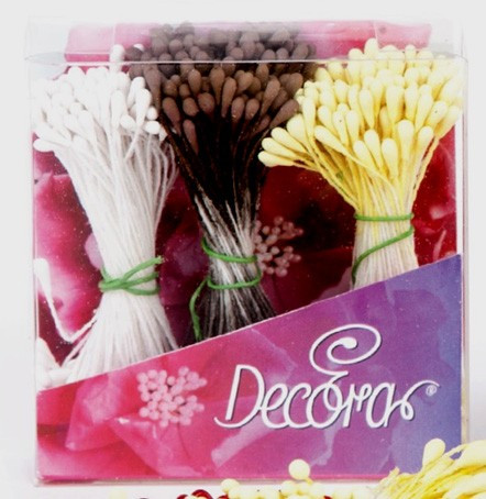 Pistilli Bianchi, Marrone e Gialli per fiori 432 pz.