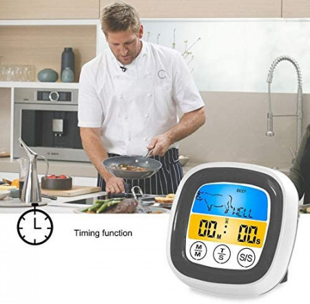 Termometro a siringa da Cucina Digitale Cibi alimentare temperatura 50°  300° gr