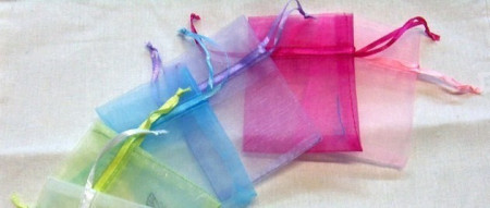 Confezione di 12 Sacchetti 6,5 x 8,5 in Organza.