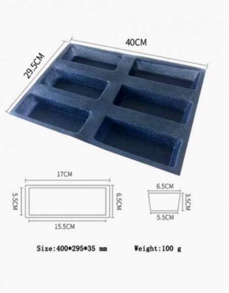 Grande Stampo Microforato Rettangolare 40 x 30 cm in silicone e fibra di  vetro