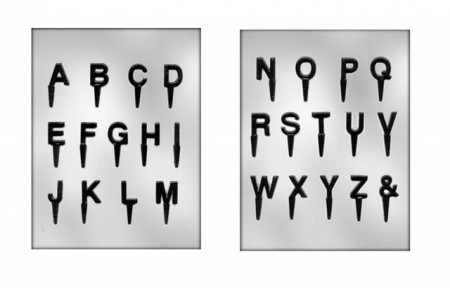 Lettere Alfabeto stampo cioccolato