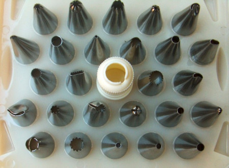 Städter, Set di beccucci in Acciaio Inox per Decorare, 29 pz