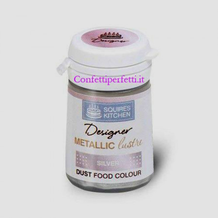 Argento Metallizzato. Colorante Lipo in polvere concentrato. Squires Kitchen