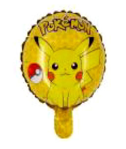 Pikachu Pokemon. Palloncino in Maylar 10 di 26 cm. Gonfiabile a