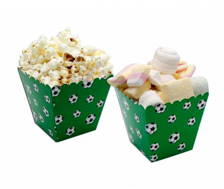 Porta Caramelle Pop Corn Calcio per piccoli e grandi Tifosi. 6 pz