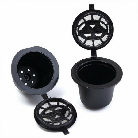 4 capsule di caffè riutilizzabili ricaricabili Cialde per nespresso  macchine cucchiaio