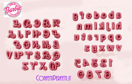 Alfabeto Numeri barbie stampo