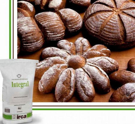 INTEGRAL .Miscela per pane e focacce integrali di Segale con Germe di grano.Irca