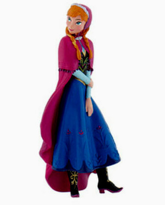 Statuina in PVC Principessa Anna di Frozen. Disney