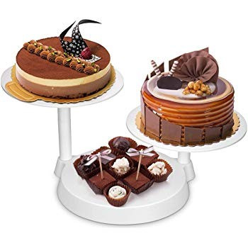 UTILCASA alzata A PIANI IN PLASTICA PER DOLCI TORTE