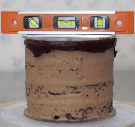 Livella a 3 bolle per torte.