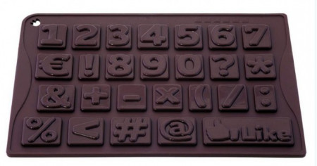 Stampo in policarbonato per numeri di Cioccolata