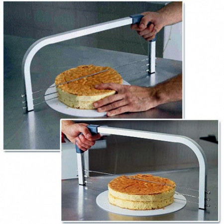 Taglia Torta Regolabile Sidereum Tagliatorte Taglia Pan di Spagna  Affettatrice con Filo da Taglio in Acciaio Inossidabile per Tagliare  Uniformemente le Torte 32 cm : : Casa e cucina